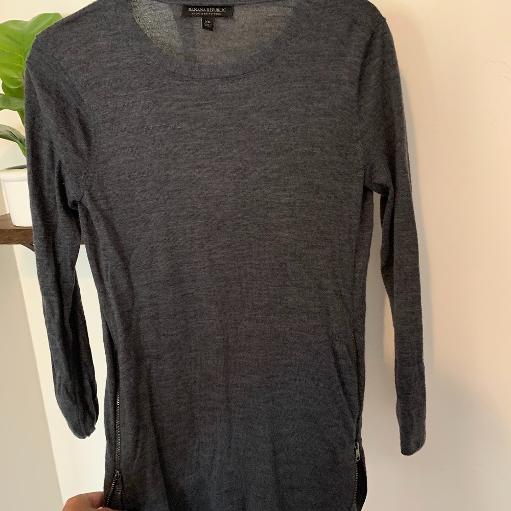 Banana Republic Merino Wool Zipper Dress